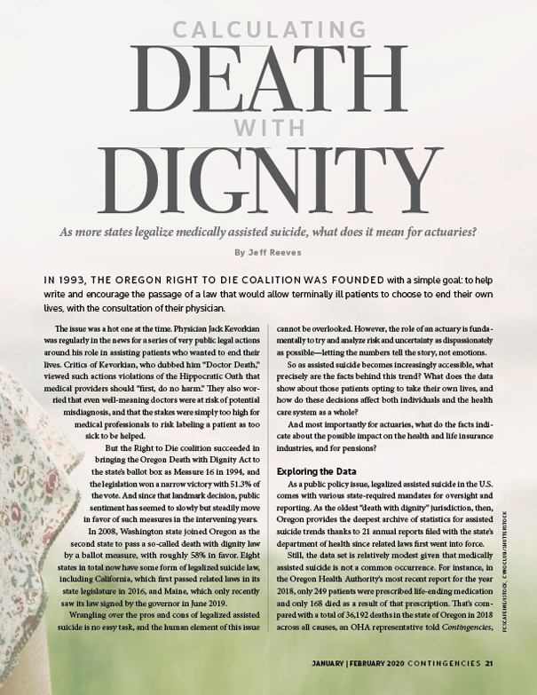 DEATH WITH DIGNITY article